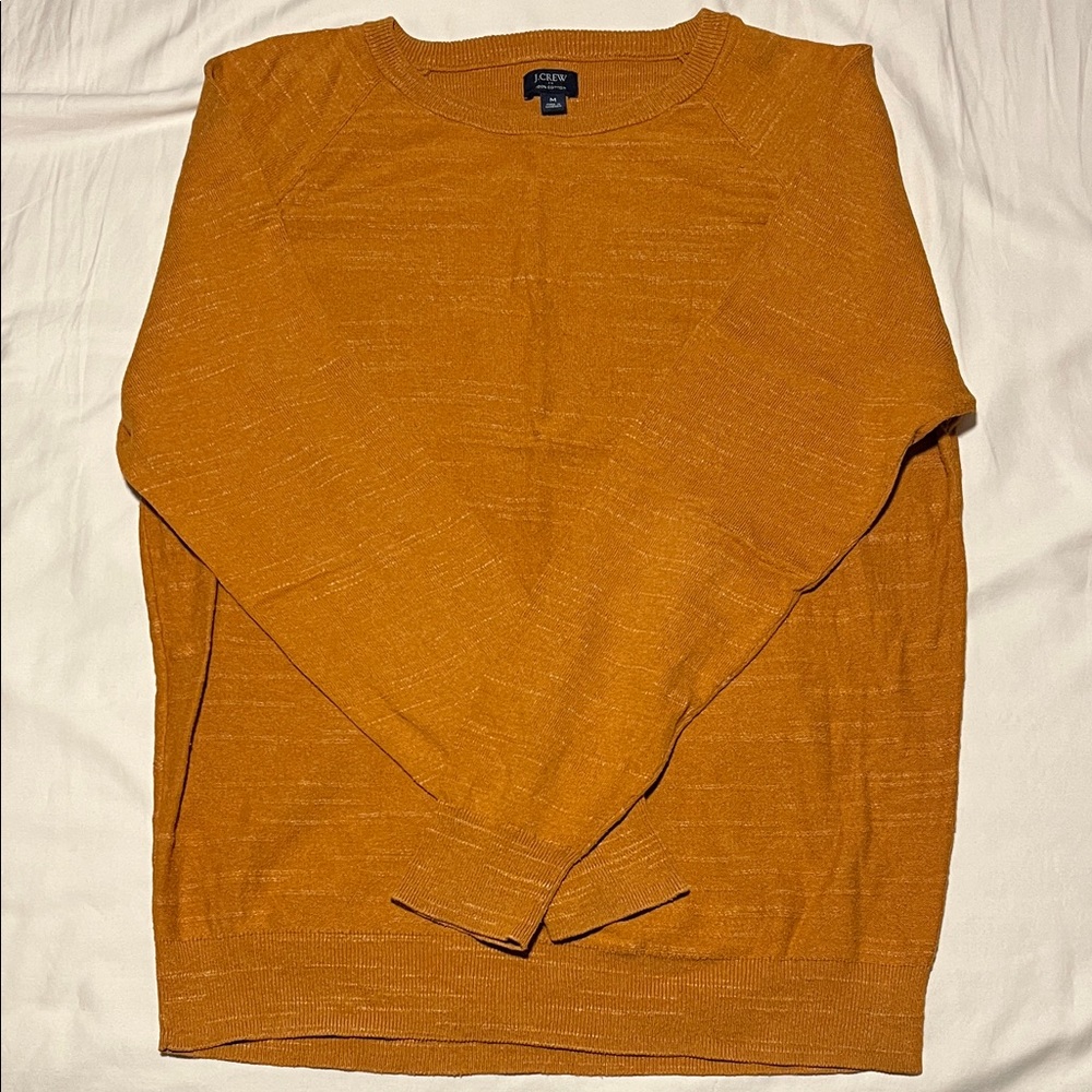 J. Crew Men's Mustard Crewneck Sweater